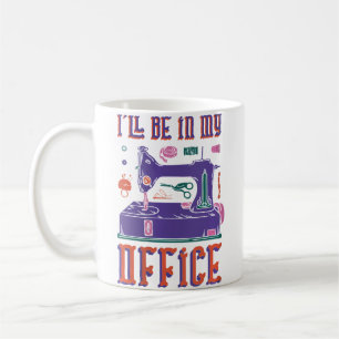 Caneca De Café Máquina de Costura Feminina de Colcha Costureira C