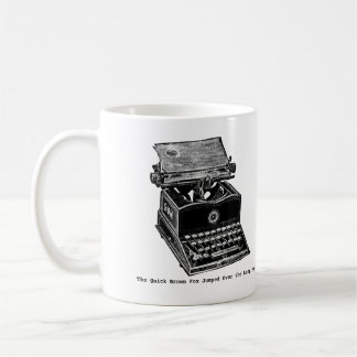 Caneca De Café Máquina de escrever, o Fox rápido de Brown…