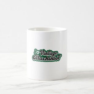 Caneca De Café Máquina Mecânica CNC Machinist - Presente Retrogri