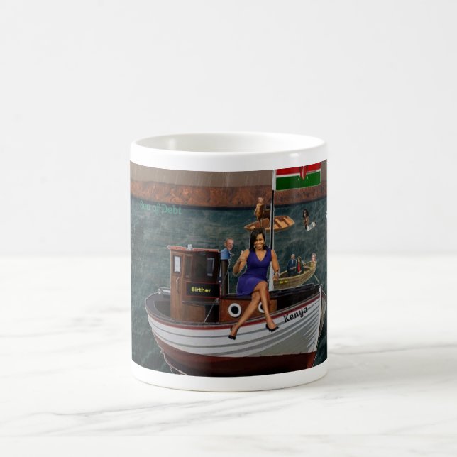 Caneca De Café Mar da dívida (Centro)