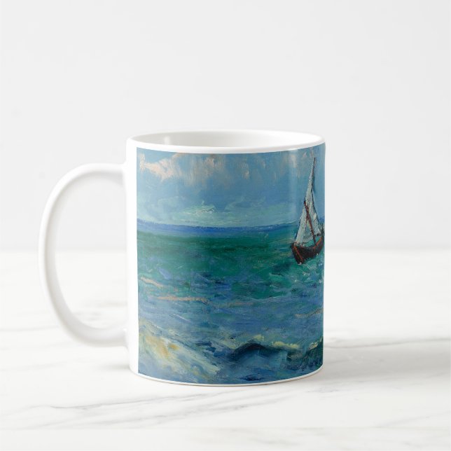 Caneca De Café Mar em Les Saintes Maries de la Mer | Van Gogh (Esquerda)
