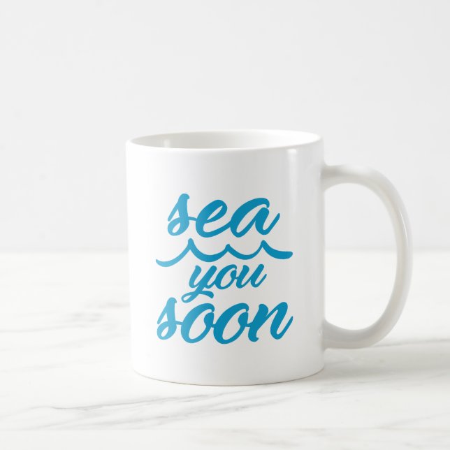 Caneca De Café Mar-te em breve (Direita)