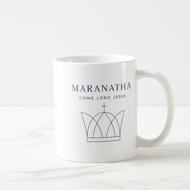Caneca De Café Maranatha Christian Modern Minimalist  (Direita)
