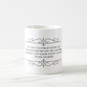 Caneca De Café Marathon Executando Citação Engraçada