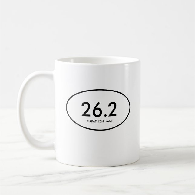 Caneca De Café Maratona de 42,2 km (Esquerda)