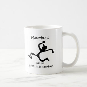 Caneca De Café Maratona engraçada