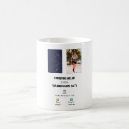 Caneca De Café Maratona Maratonista Concorrente Que Conclui Corre