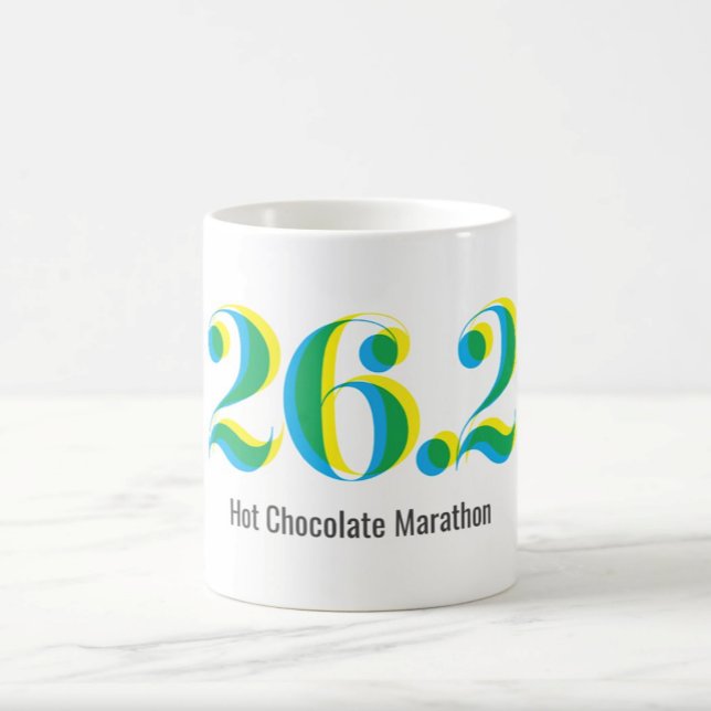 Caneca De Café Maratona Personalizada 26.2 Executando Texto Negri (Criador carregado)