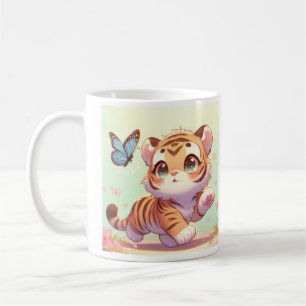 Caneca De Café Maravilha nos Olhos de um Gatinho