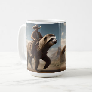 Caneca De Café "Maravilhas do Oeste Selvagem: Cowboy Andando um C
