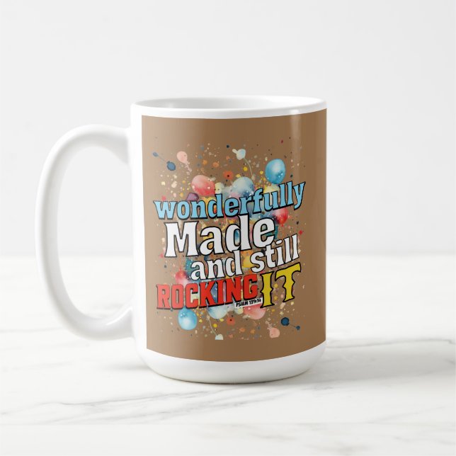 Caneca De Café Maravilhosamente feito e ainda balançando - Salmo  (Esquerda)