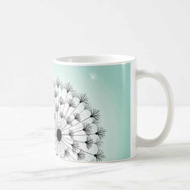 Caneca De Café Maravilhoso Dandelions Blue Mug (Direita)