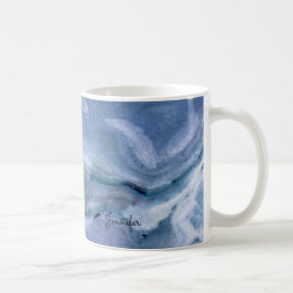 Caneca De Café Marble Azul