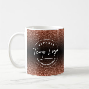 Caneca De Café Marca com o logotipo corporativo Bloco preto de co