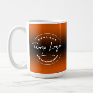 Caneca De Café Marca com o logotipo corporativo, Ombro laranja