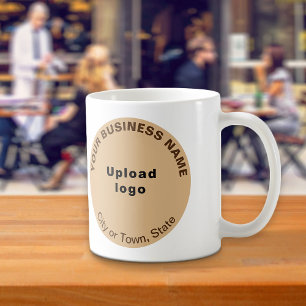Caneca De Café Marca empresarial leve e redonda em Mug