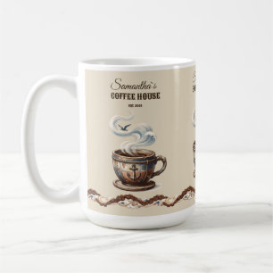 Caneca De Café Marca Personalizada do Café Costeiro