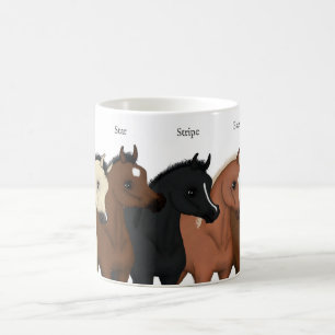 Caneca De Café Marcações do Cavalo em Pés Justas
