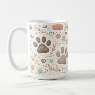 Caneca De Café Marcas de Pata Fofas