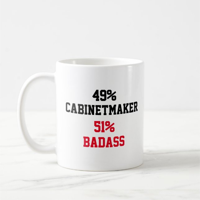 Caneca De Café Marceneiro Badass (Esquerda)