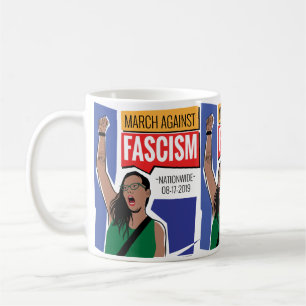 Caneca De Café Marcha Contra o Fascismo Mug