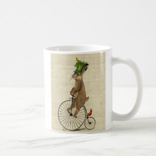 Caneca De Café Marcha Hare em Penny Farthing 3