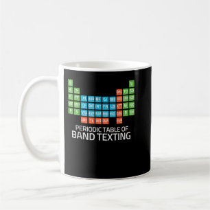 Caneca De Café Marching Band Periodic Table of Band Texting Eleme