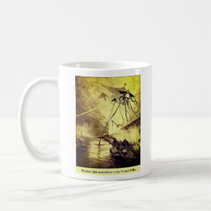 Caneca De Café Marcianos disparando Raios de Calor