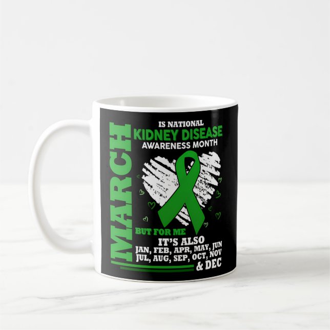 Caneca De Café Março é mês de consciência nacional sobre a doença (Esquerda)