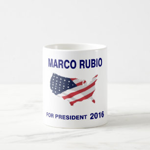 Caneca De Café Marco Rubio para o presidente 2016