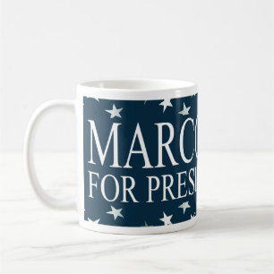 Caneca De Café Marco Rubio Presidente '16 USA FLAG