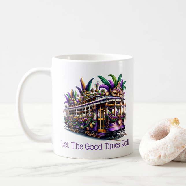 Caneca De Café Mardi Gras  (Com Donut)