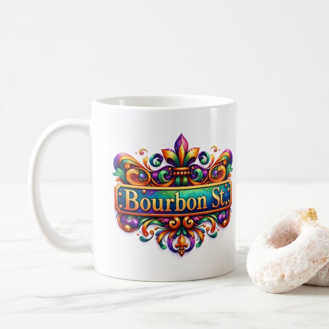 Caneca De Café Mardi Gras  (Com Donut)