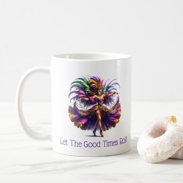 Caneca De Café Mardi Gras  (Com Donut)