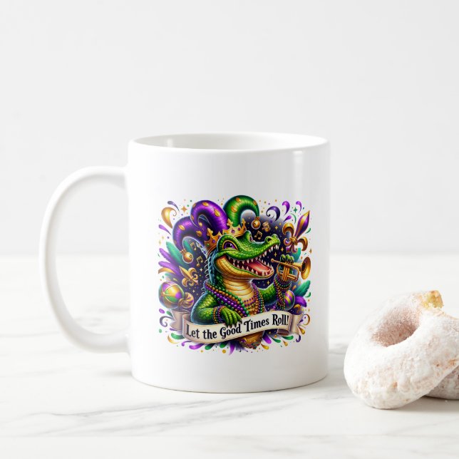 Caneca De Café Mardi Gras  (Com Donut)