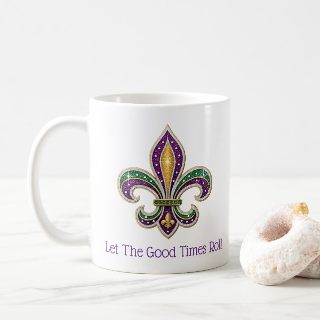 Caneca De Café Mardi Gras  (Com Donut)