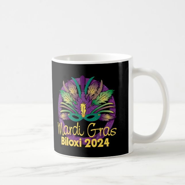 Caneca De Café Mardi Gras 2024 Mug - Biloxi, MS (Direita)