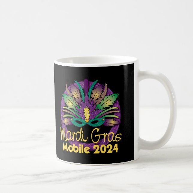 Caneca De Café Mardi Gras 2024 Mug - Mobile, AL (Direita)