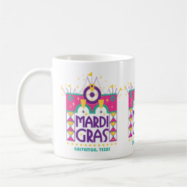 Caneca De Café Mardi Gras Arch, Galveston, Texas Coffee Mug