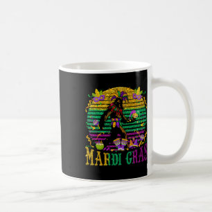 Caneca De Café Mardi Gras Bigfoot Crianças Engraçadas Homens Sasq
