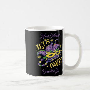 Caneca De Café Mardi Gras Bourbon Street Nova Orleans Lembrança L