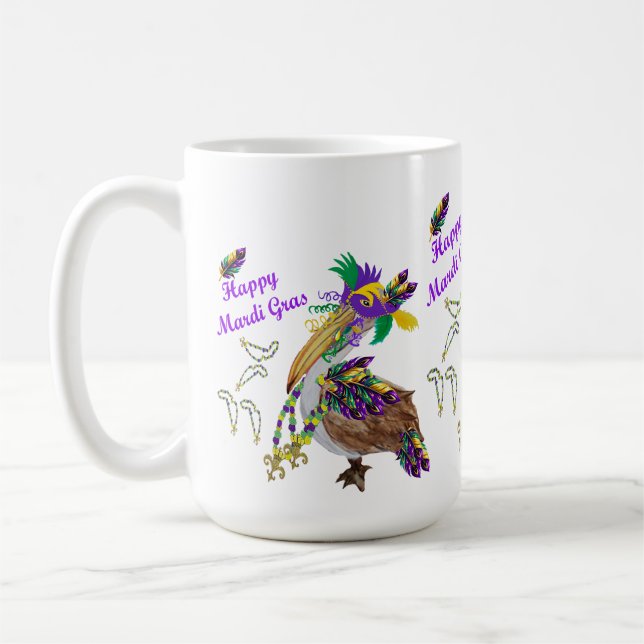 Caneca De Café Mardi Gras ceremic party coffee mug (Esquerda)