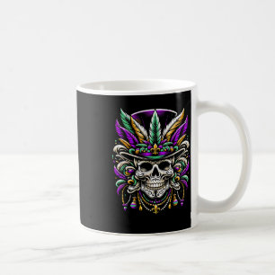 Caneca De Café Mardi Gras Costume Sugar Skull