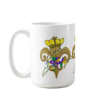 Mardi Gras Crowned fleur de lis