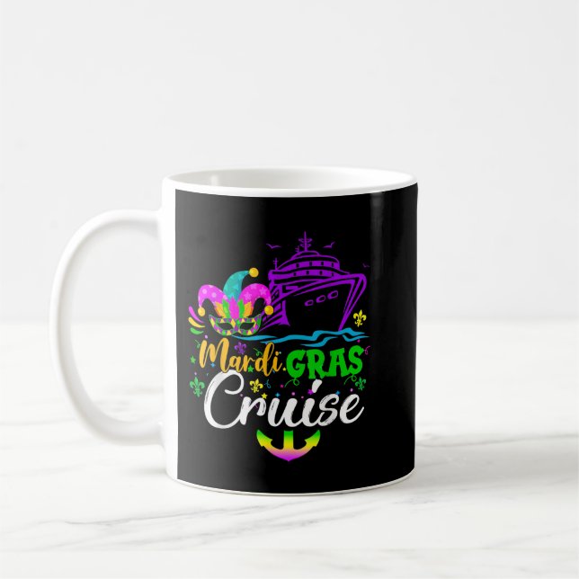 Caneca De Café Mardi Gras Cruise 2022 Carnaval Matching New Orlea (Esquerda)