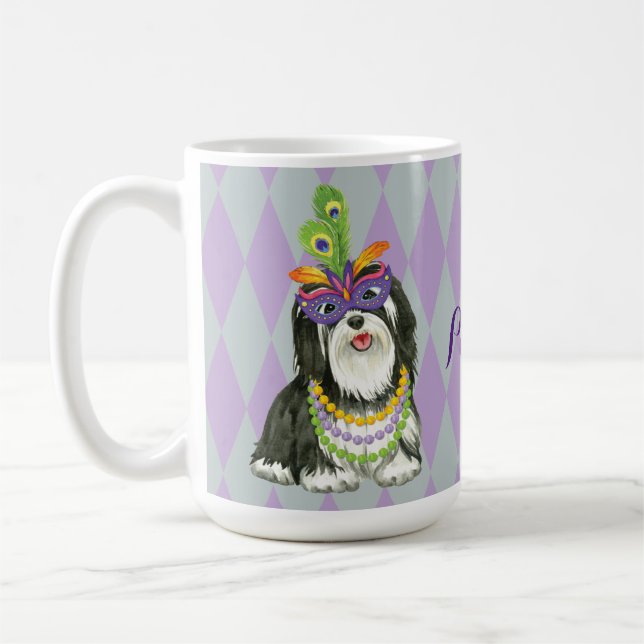 Caneca De Café Mardi Gras Havanese (Esquerda)