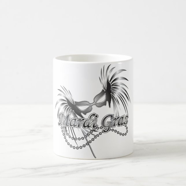 Caneca De Café Mardi Gras Mask (Centro)