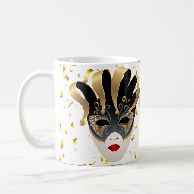 Caneca De Café Mardi Gras Mug-Let The Good Times Roll (Esquerda)