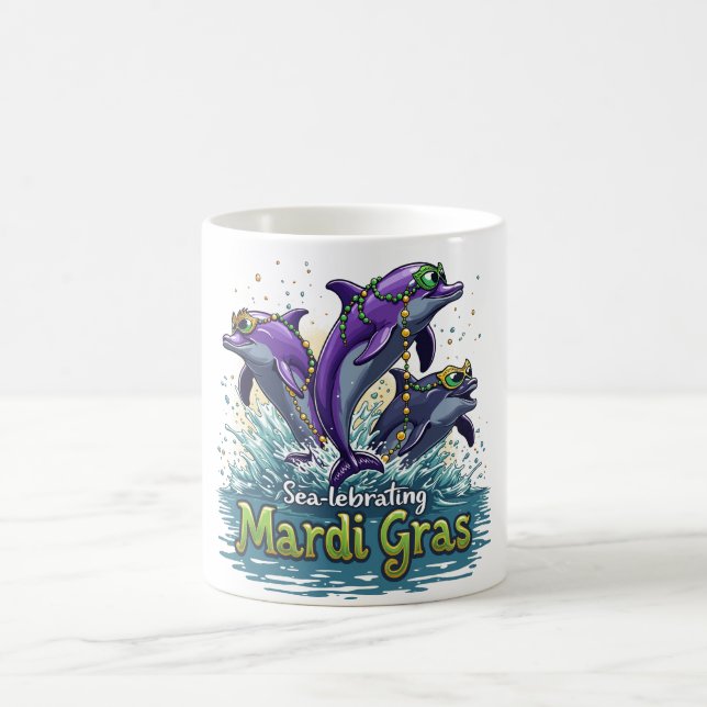 Caneca De Café Mardi Gras Mug, que borra o mar (Centro)