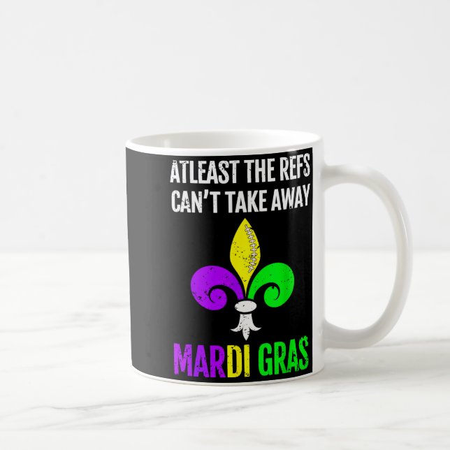 Caneca De Café Mardi Gras New Orleans Funny Football Gift  (Direita)
